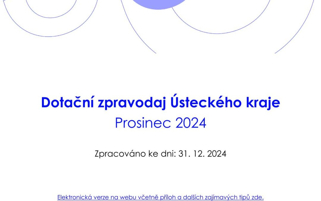 Dotační zpravodaj pro města a obce