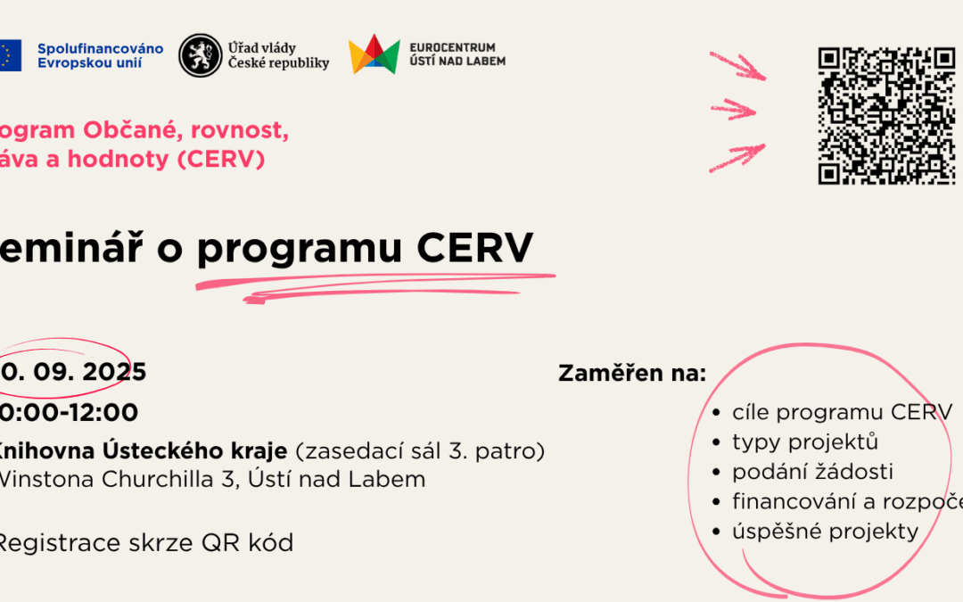 Program Občané, rovnost, práva a hodnoty (CERV) – seminář 10. 9. 2025